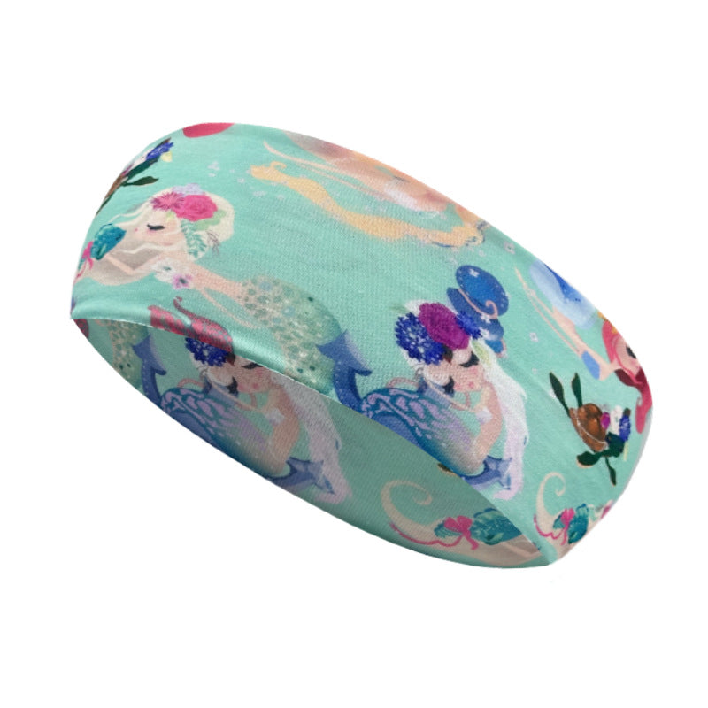 Unisex Simple Style Classic Style Cartoon Character Plaid Imitation Cotton Printing Hair Band