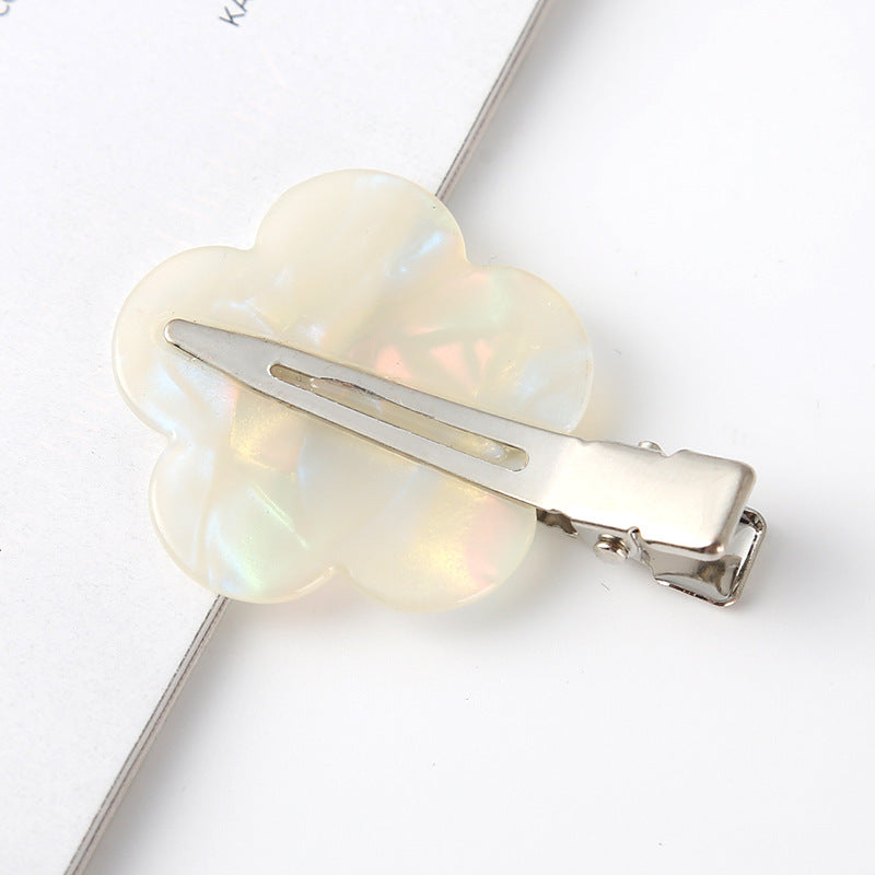 fashion ditsy floral arylic stoving varnish hair clip 1 piece