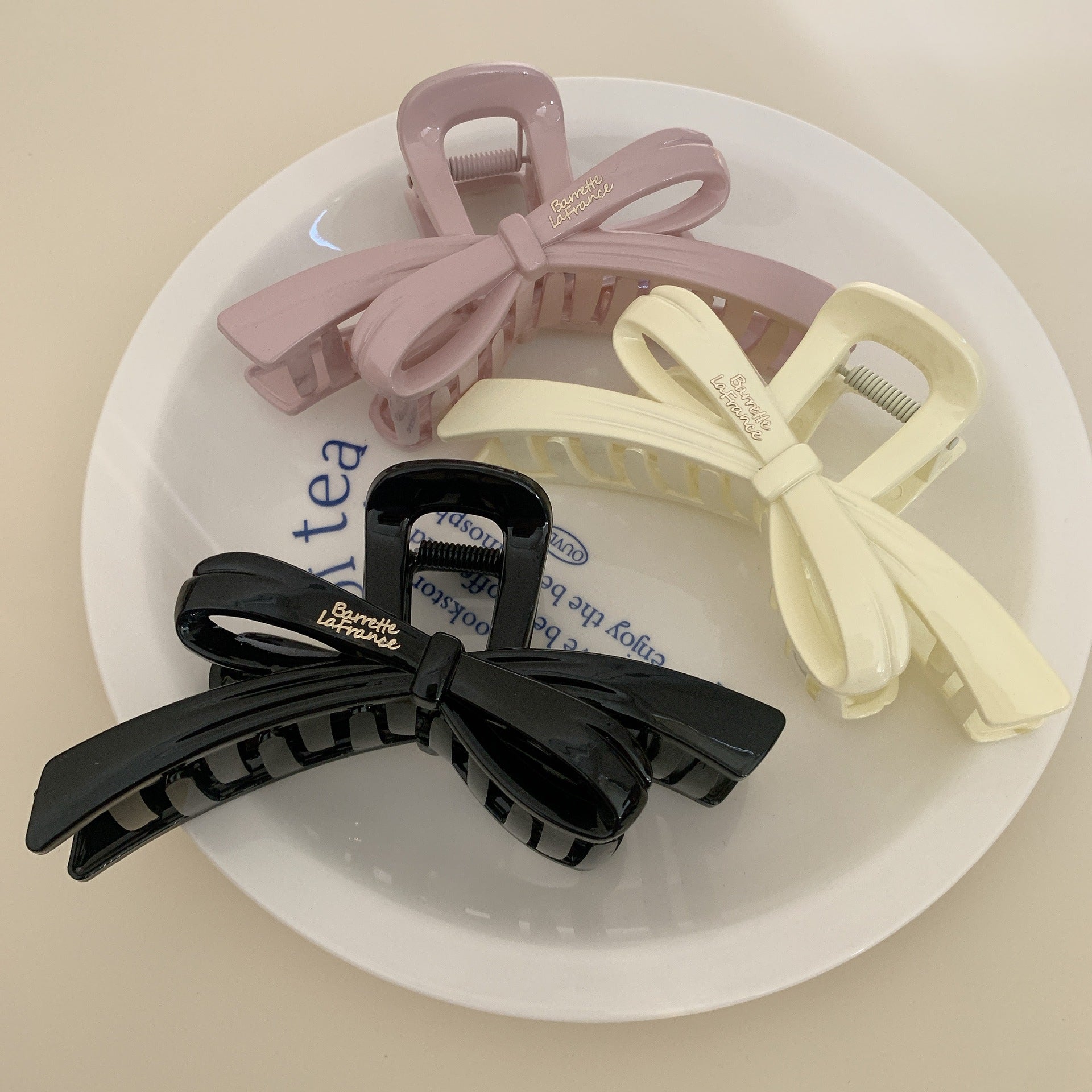 Women's Sweet Simple Style Bow Knot PS Hair Claws