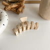 new milk tea coffee color clip elegant temperament hairpin simple hair accessories