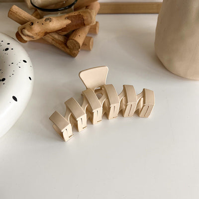 new milk tea coffee color clip elegant temperament hairpin simple hair accessories