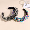 fashion solid color imitation pearl inlay pearl hair band 1 piece