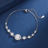 Copper Inlay Round Square Heart Shape Imitation Moissanite Bracelets