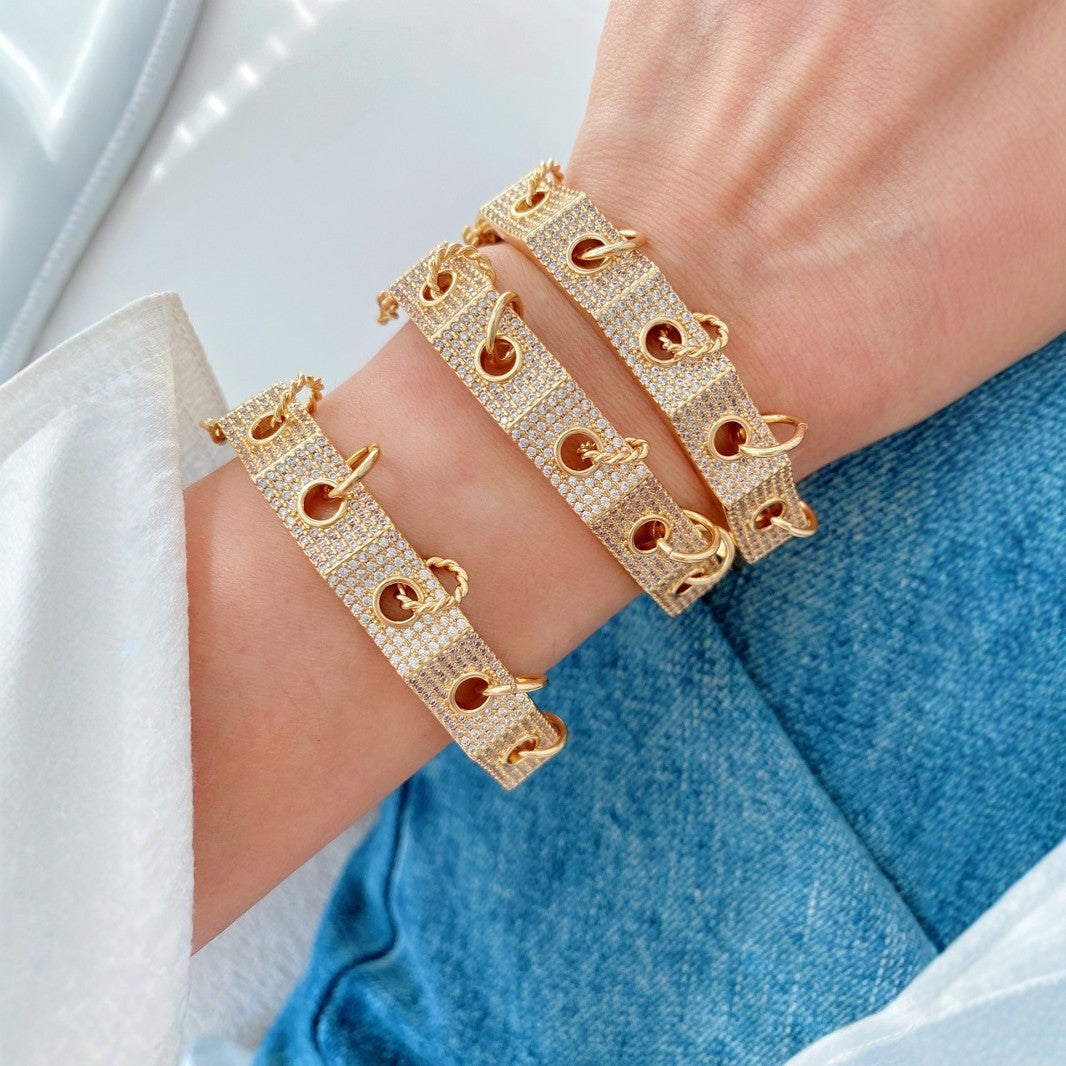 Jewelry Vintage Style Geometric Copper Mixed Metal Rings Bracelets