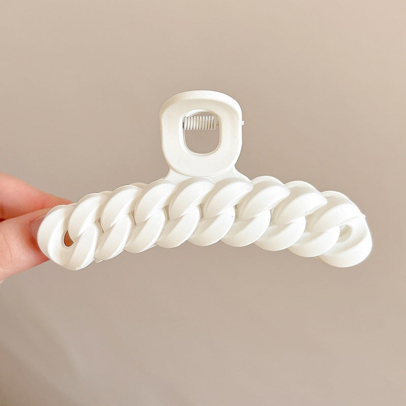 Cute love grab clip girl 2025 new popular high-end disc hair shark clip hairpin hair card headdress