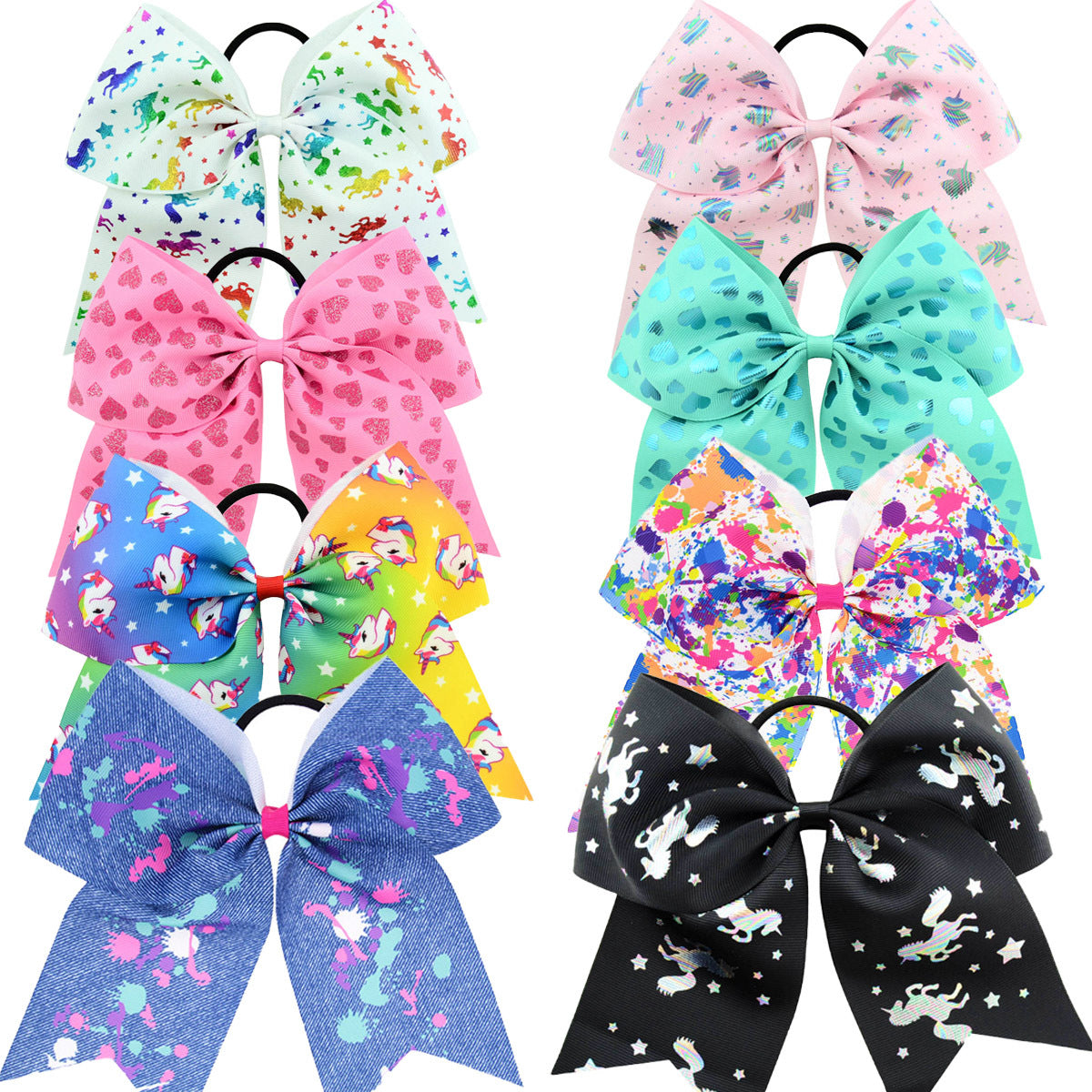 Girl'S Cute Pastoral Bow Knot Thread belt Hair Tie
