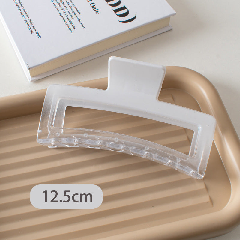 simple style solid color plastic spray paint hair claws 1 piece