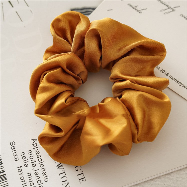 sweet solid color cloth handmade hair tie