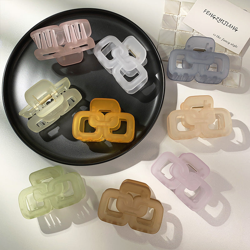 korean shark vertical clip horsetail medium hair clutch