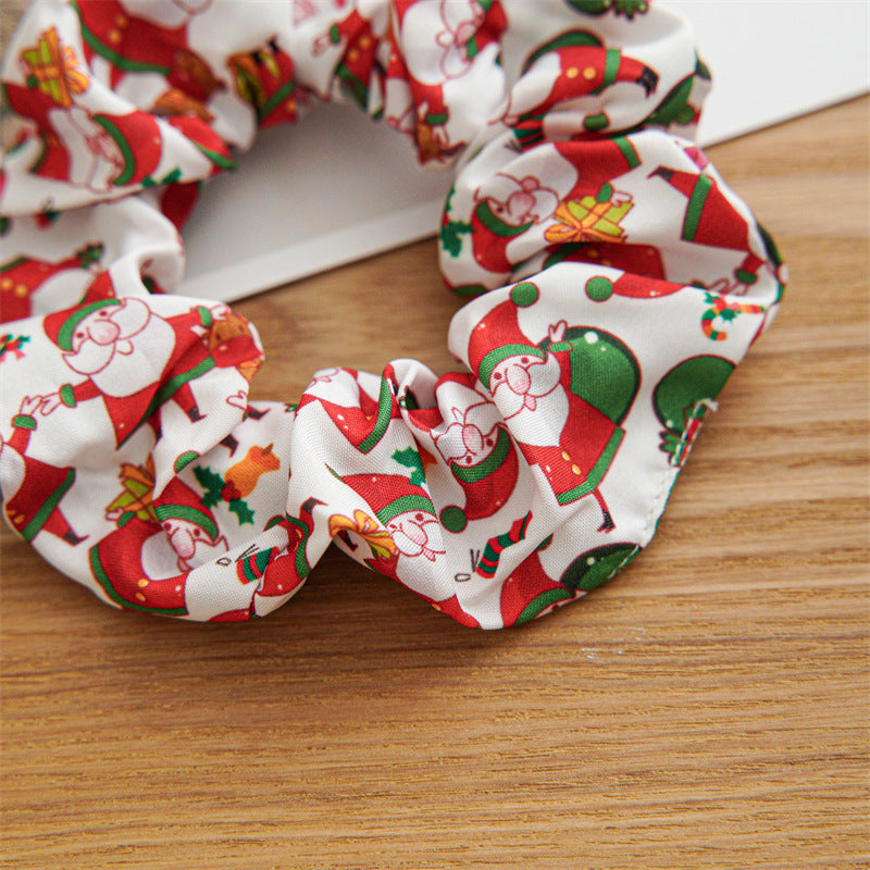 Christmas Romantic Women's Santa Claus Handmade Hair Tie