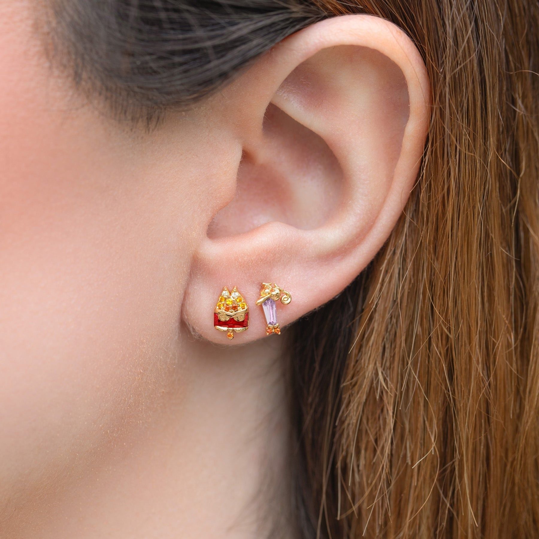 4 Pieces Set Simple Style Classic Style Cartoon Copper Copper Earrings