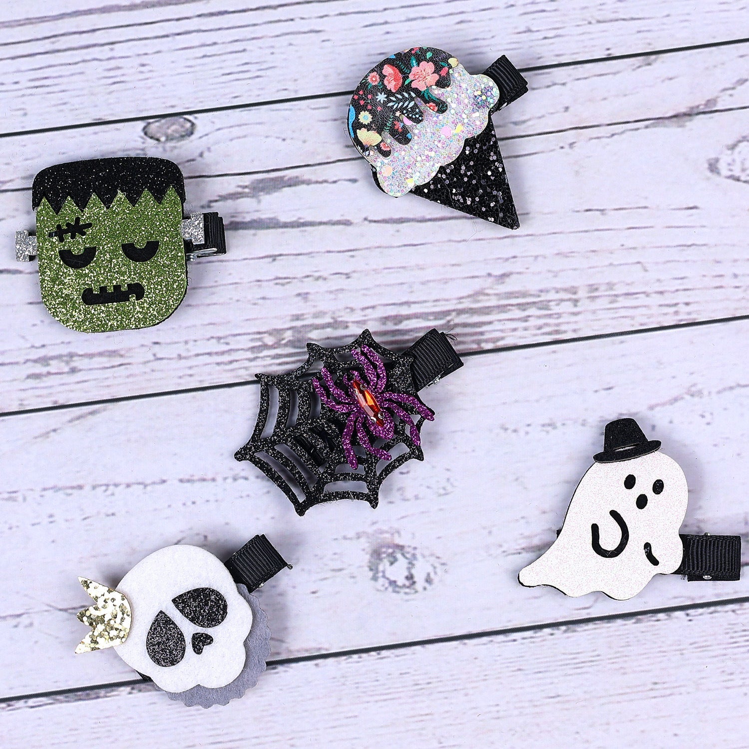 Halloween Cute Kid'S ghost Skull Hair Clip
