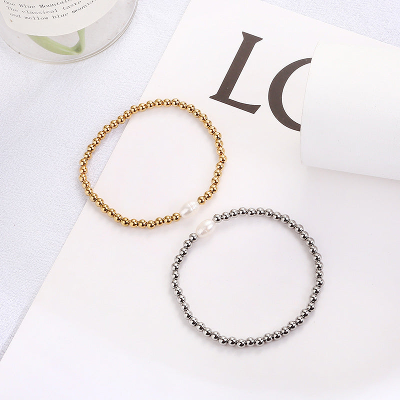 Simple Style Commute Geometric 303 Stainless Steel Bracelets In Bulk