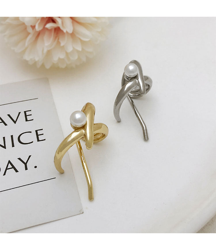 Women's Simple Style Solid Color Alloy Plating Pearl Hair Clip