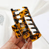 fashion leopard arylic stoving varnish hair claws 1 piece