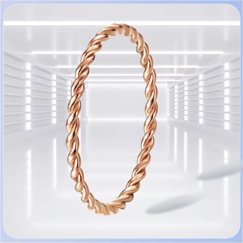 Jewelry Elegant Geometric Titanium Steel Plating Rings