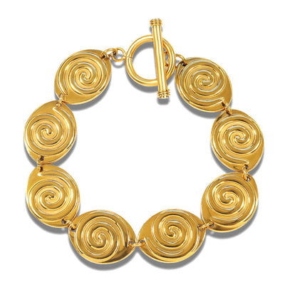 IG Style Spiral 304 Stainless Steel Bracelets In Bulk