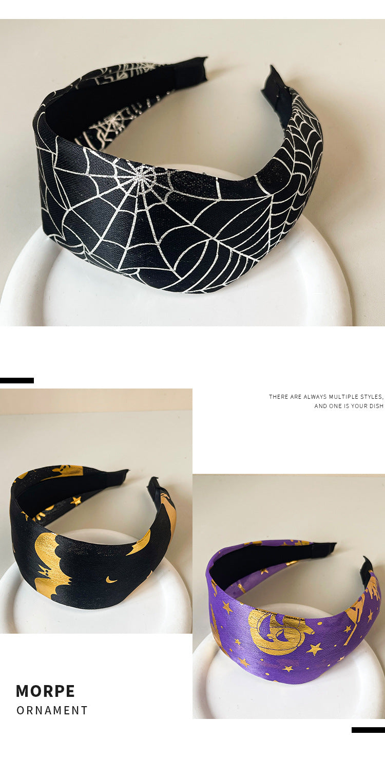 Women's Cool Style Star Spider Spider Web Cloth Hair Band