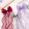 Women's Elegant Sweet Bow Knot Gauze Iron Hair Clip