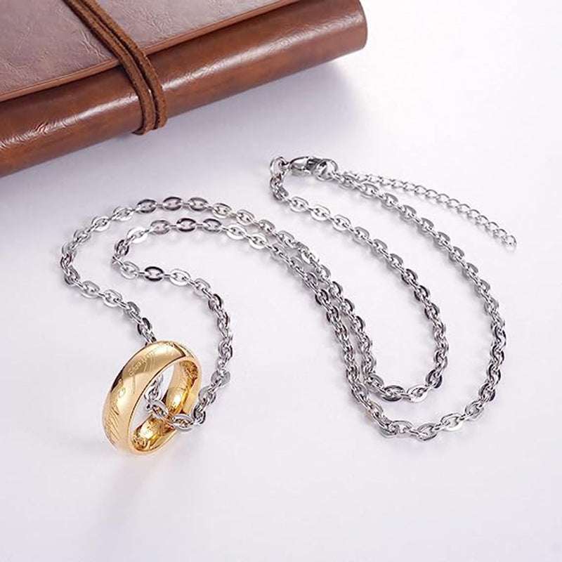 Jewelry Streetwear Letter 304 Stainless Steel Plating Pendant Necklace