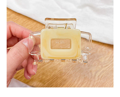 Women's Casual Simple Style Square Arylic Stoving Varnish Hair Claws