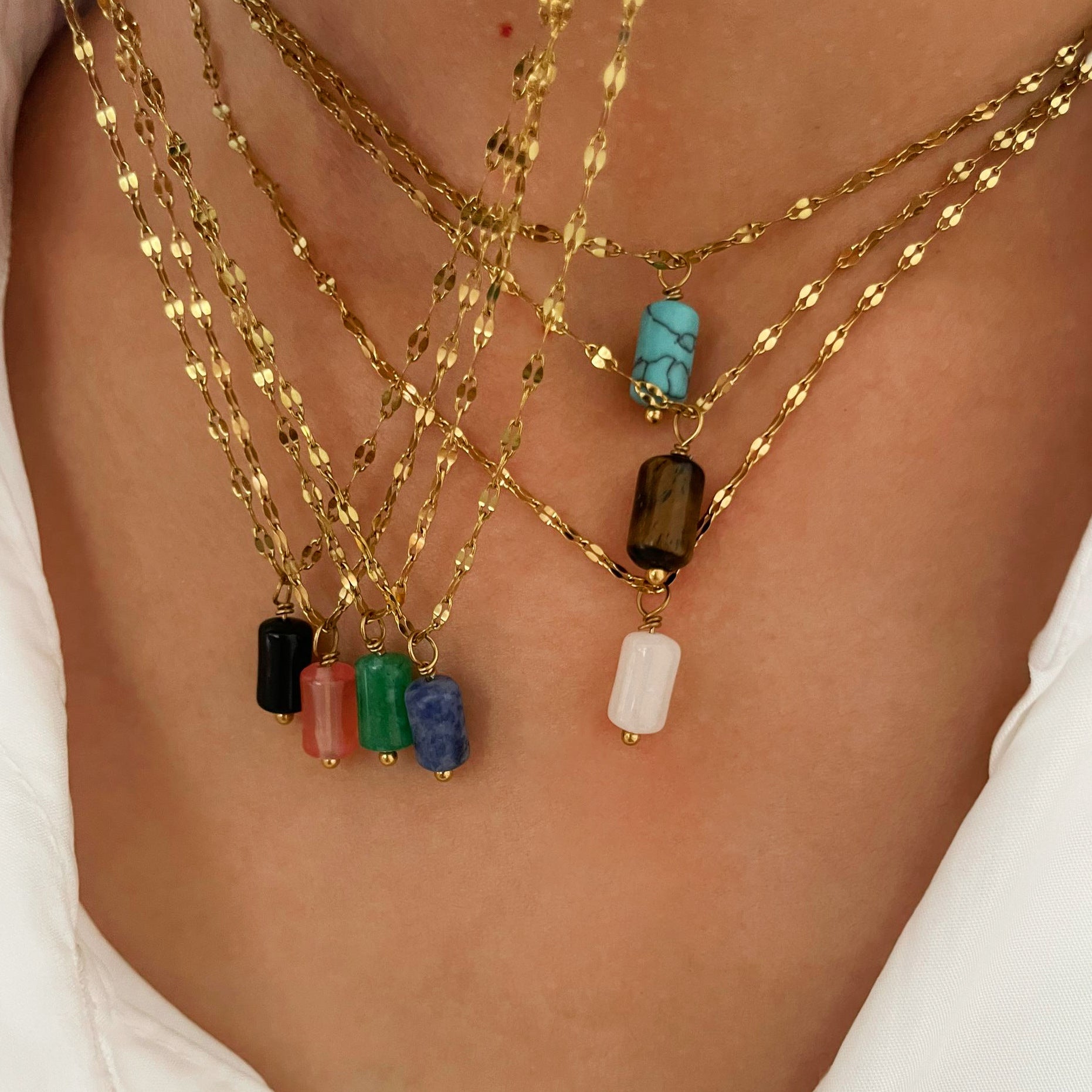 Jewelry Simple Style Classic Style Geometric 316L Stainless Steel  Plating Pendant Necklace