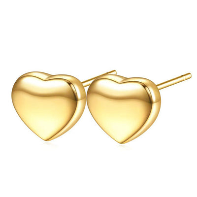Jewelry Simple Style Classic Style Heart Shape Titanium Steel Plating Bracelets Earrings Necklace