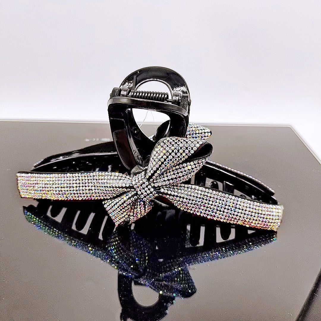 Women's Simple Style Classic Style Color Block Alloy Rhinestone Inlay Rhinestones Hair Claws