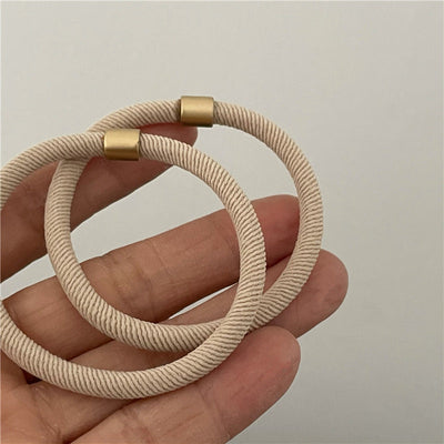 fashion solid color cloth hair tie 1 piece