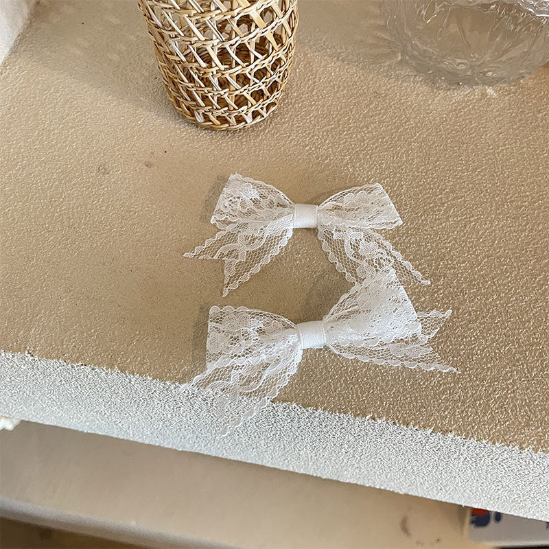 Women's Elegant Simple Style Bow Knot Lace Hair Clip Hair Tie Brooches