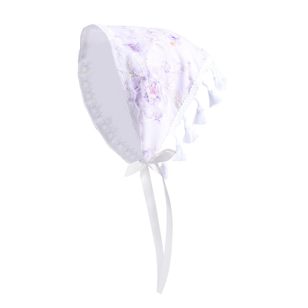 Women's Pastoral Flower Cloth Tassel Hair Band