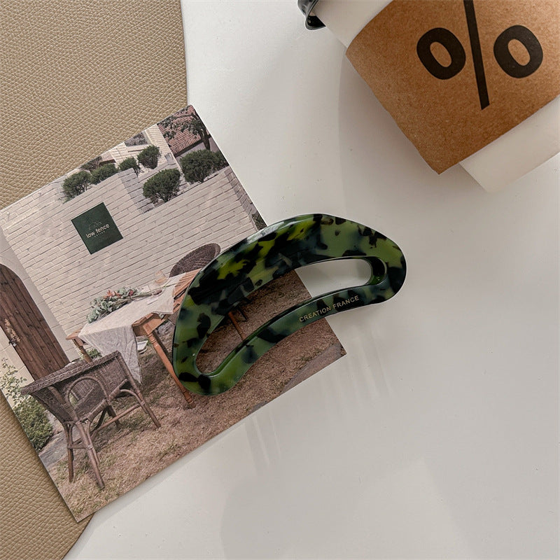 classic style color block acetic acid sheets hair claws