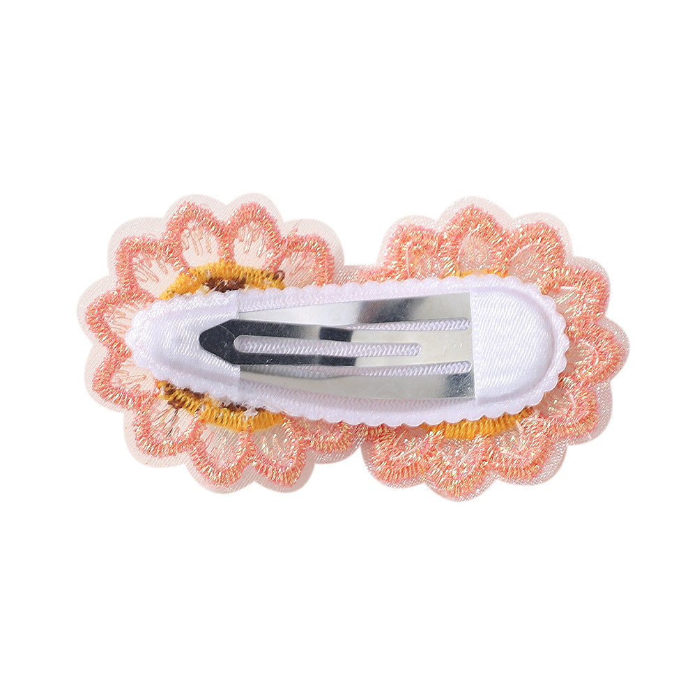 Kid'S Cute Pastoral Sunflower Flower Hair Clip
