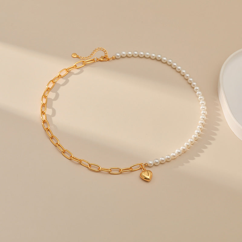 Copper Plating Heart Shape Necklace