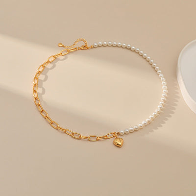 Copper Plating Heart Shape Necklace