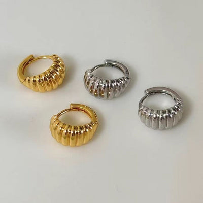 1 Pair Streetwear Geometric Plating Copper Earrings