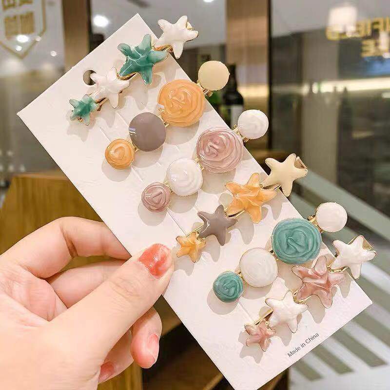 sweet star metal metal hair clip 1 piece