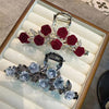 women's elegant romantic rose alloy hair claws