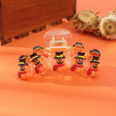 Halloween Women's Pumpkin Plastic Hair Claws