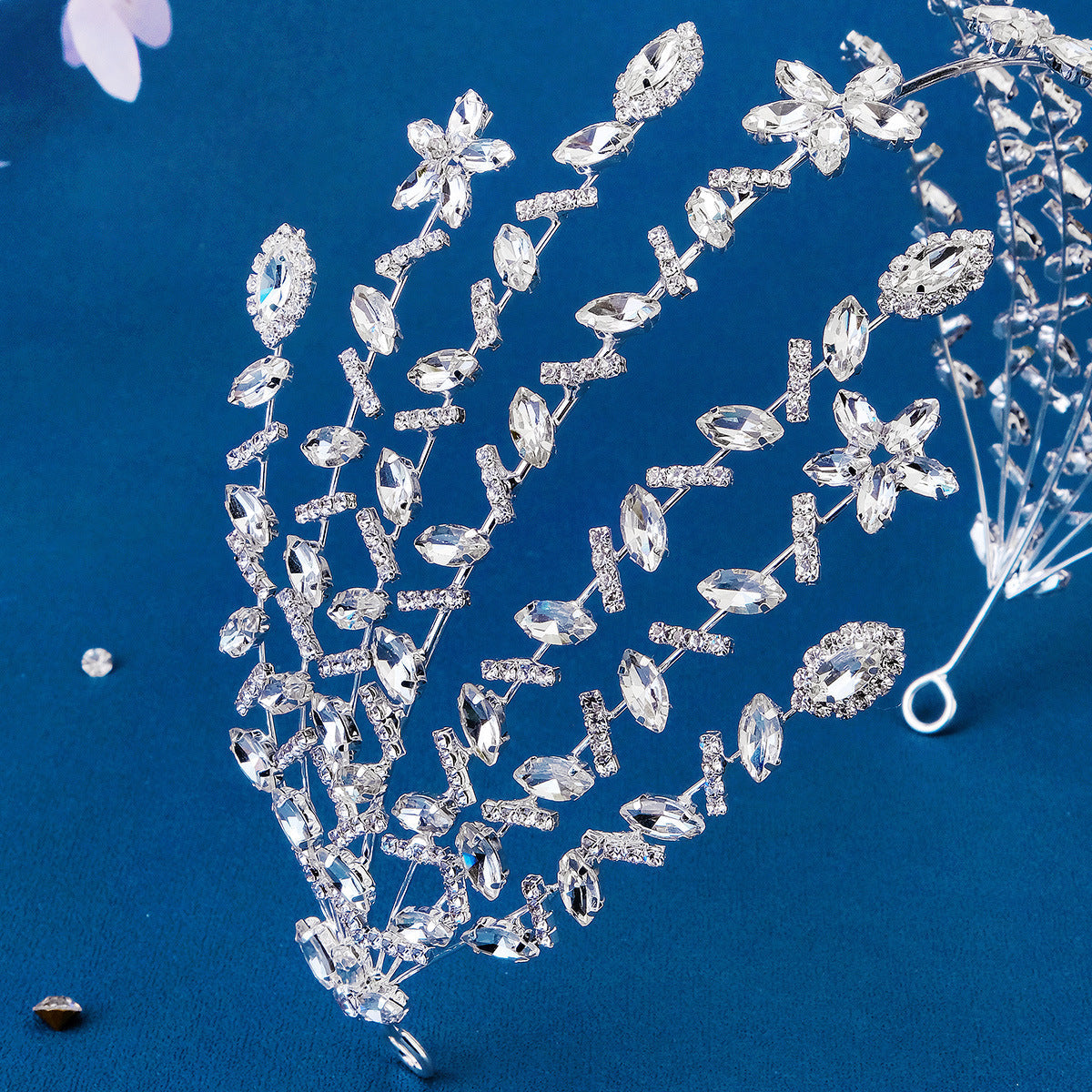 Women's Exaggerated Shiny Geometric Rhinestone Inlay Rhinestones Hair Band