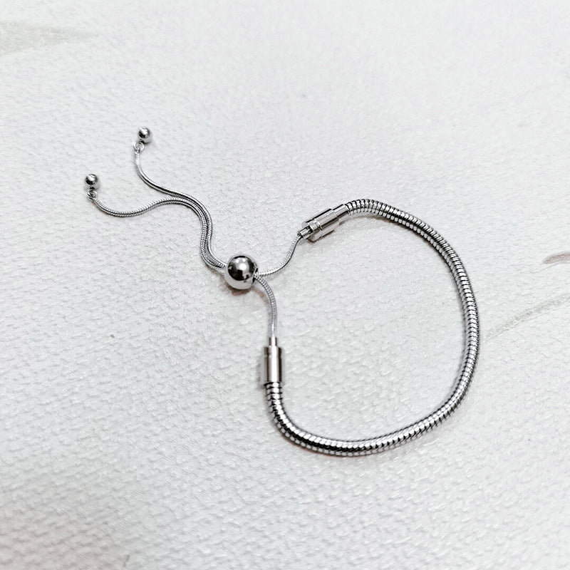 Basic Geometric 304 Stainless Steel Bracelets In Bulk