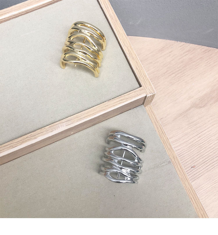 Women's Simple Style Solid Color Alloy Hair Clip