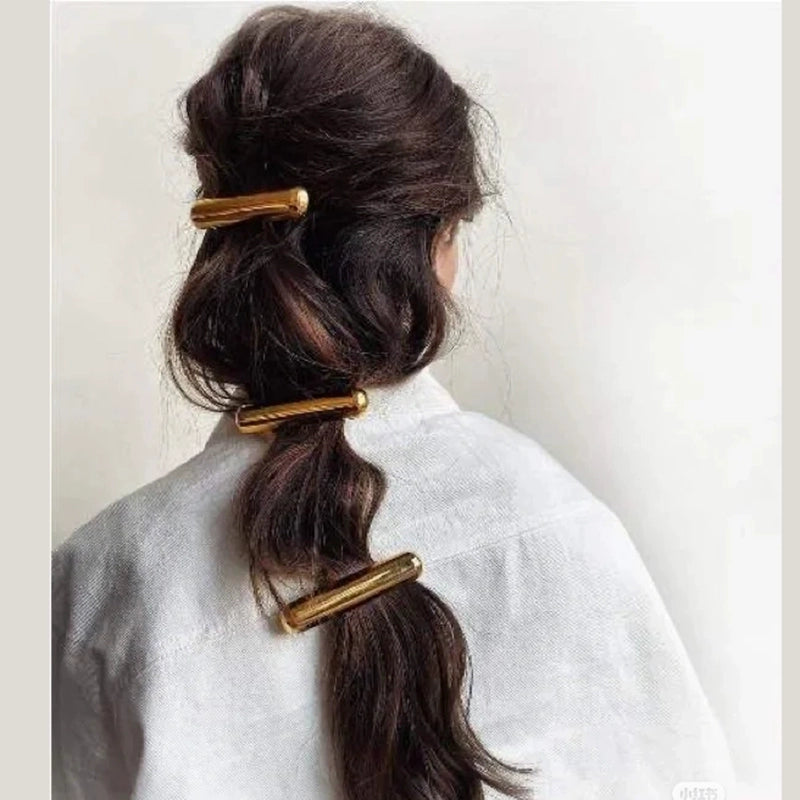 Women's Simple Style Classic Style Color Block Alloy Plating Hair Clip Hair Tie