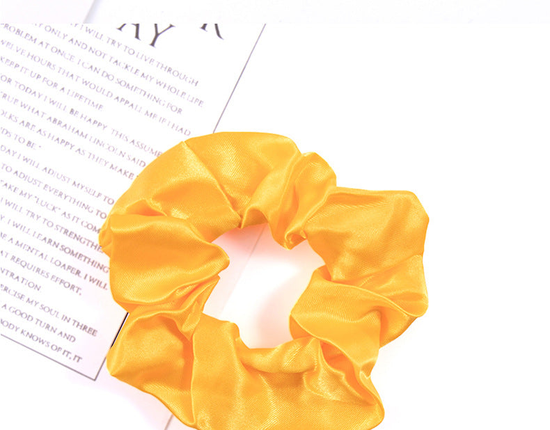 simple style solid color cloth hair tie