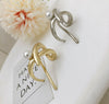 Women's Simple Style Solid Color Alloy Plating Pearl Hair Clip