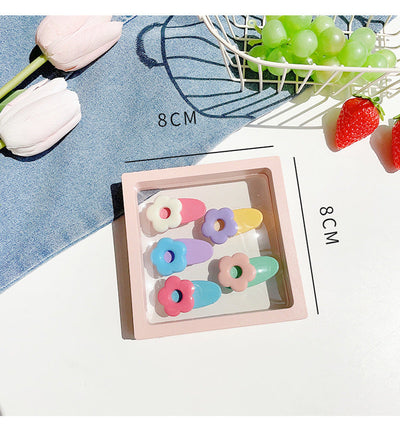 simple style flower arylic hair clip