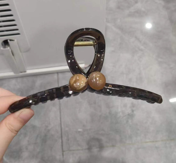 Cute love grab clip girl 2025 new popular high-end disc hair shark clip hairpin hair card headdress