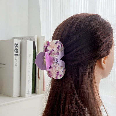 Women's Casual Flower Acetic acid sheets Inlay Rhinestones Hair Claws