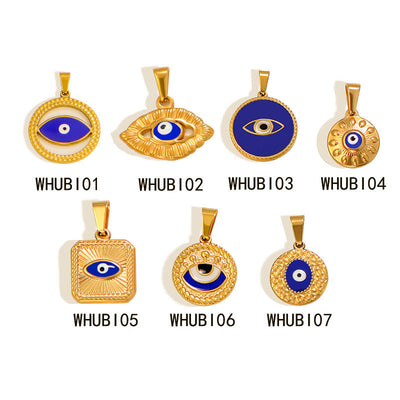 Jewelry Vintage Style Classic Style Devil's Eye 304 Stainless Steel Plating