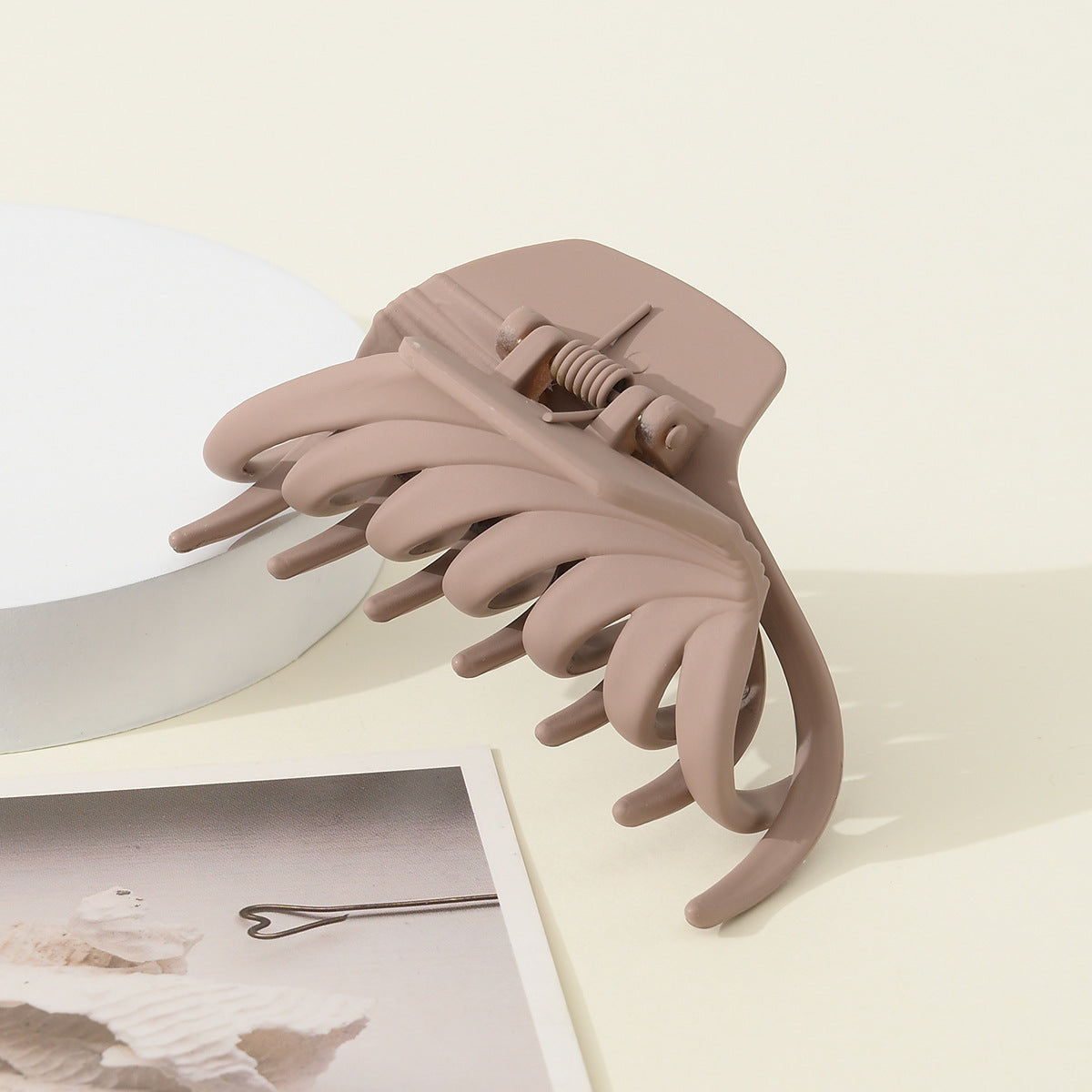 women's simple style geometric plastic stoving varnish hair claws